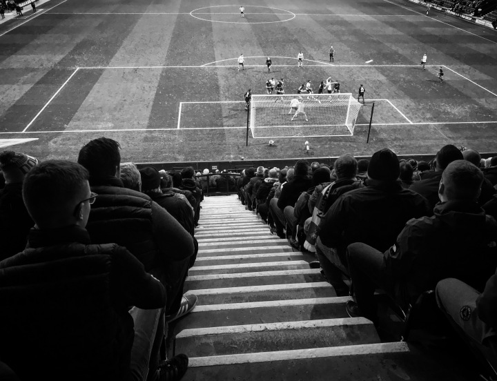 Doncaster Rovers fans watch on at Deepdale as their team take on Preston North End in the FA Cup third round